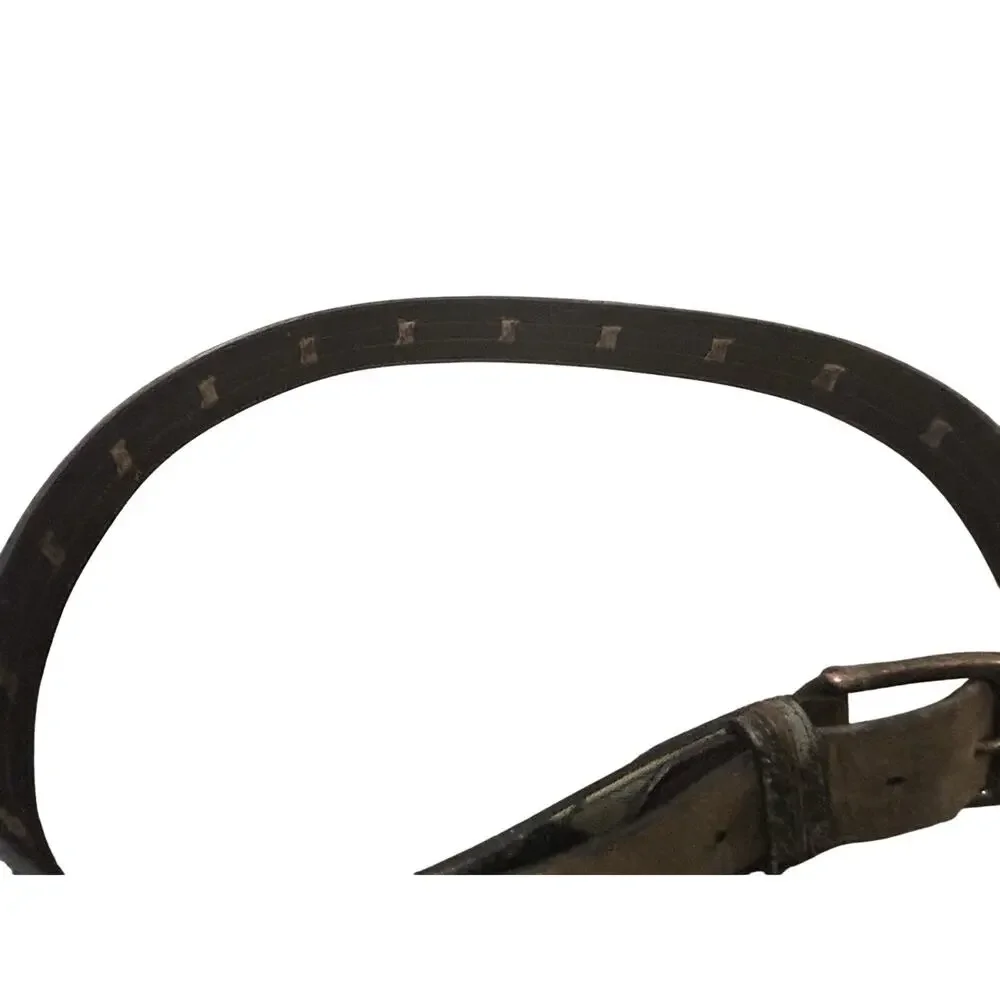 Camo Leather Belt Men's size XL 42-44